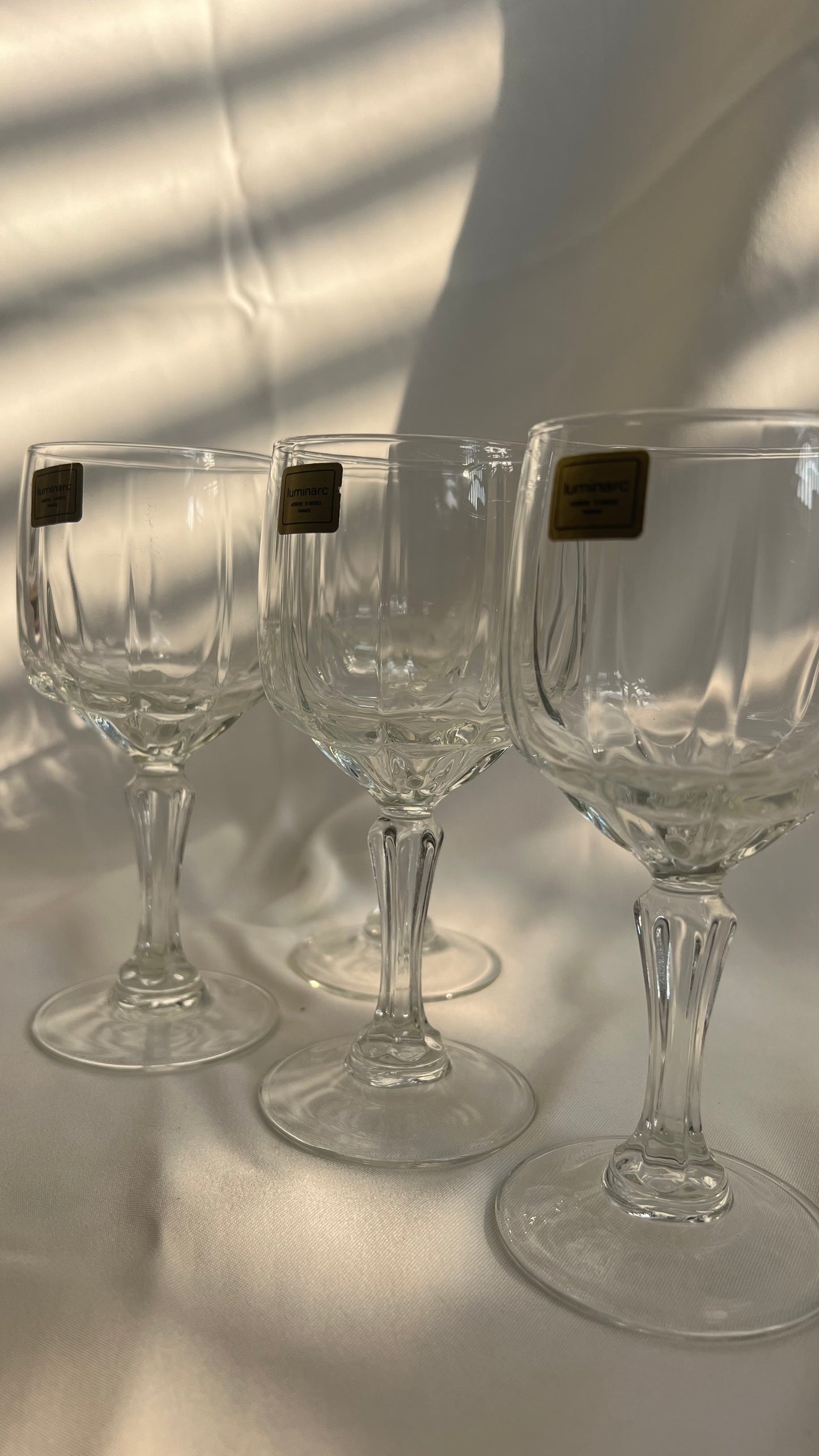 Luminarc wine glasses | כוסות יין לומינאר