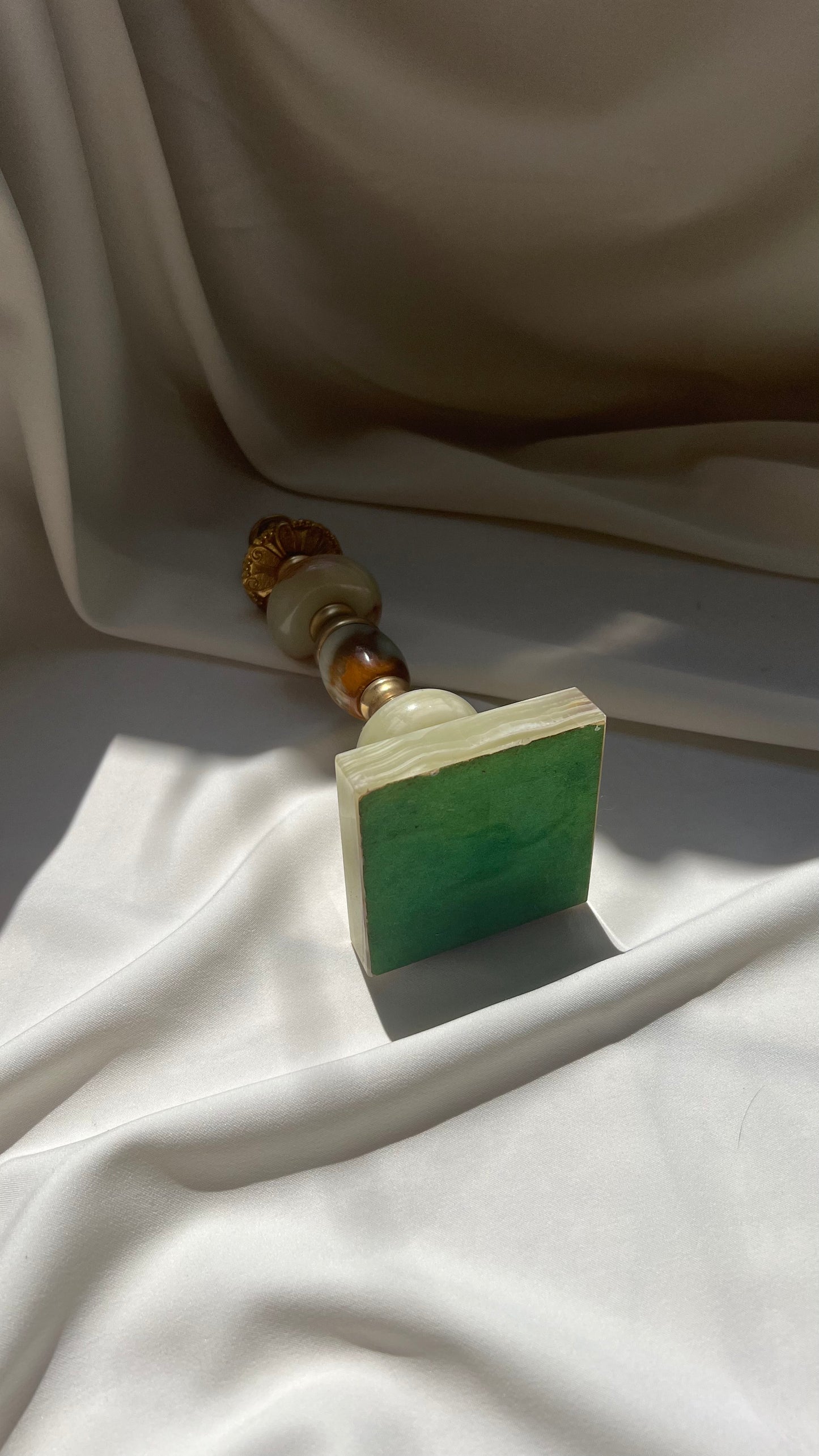 Pakistani onyx candlestick | פמוט אוניקס פקיסטני