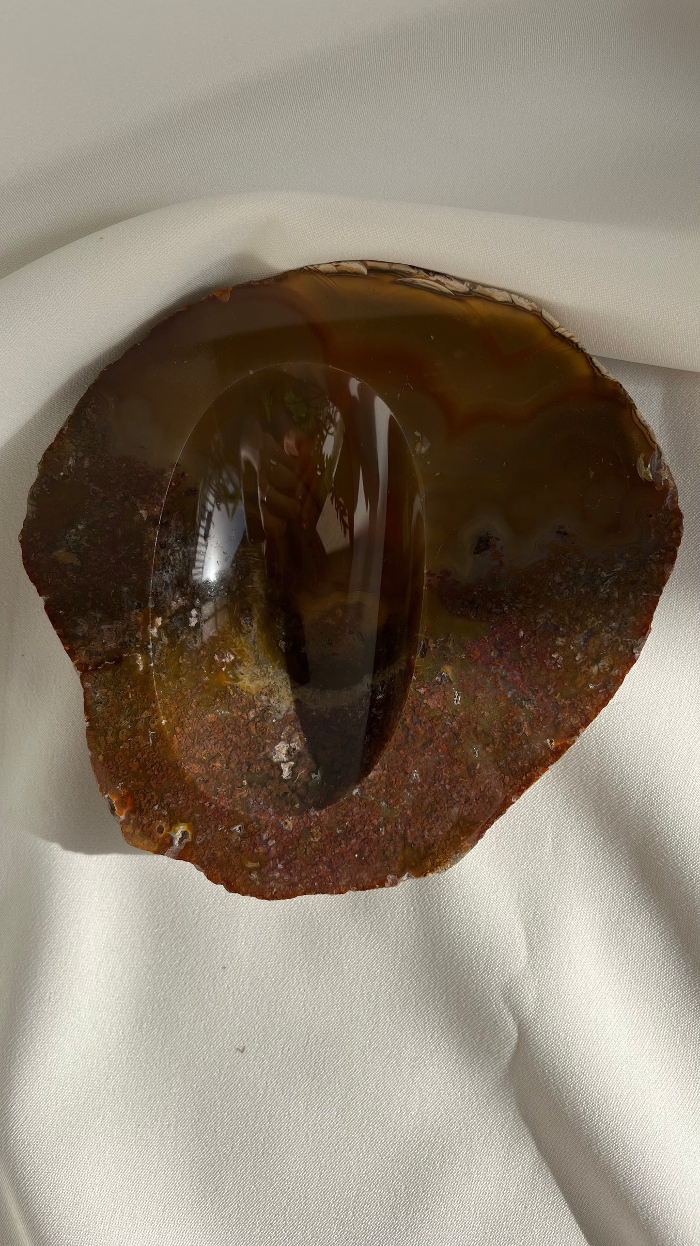 Agate crystal ashtray | מאפרת קריסטל אגת