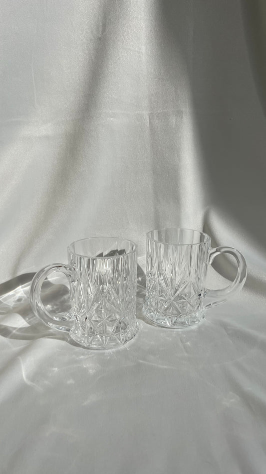 Two Crystal Glasses | זוג כוסות קריסטל